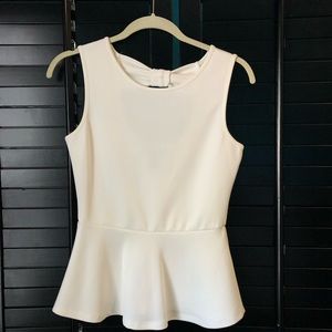 Forever 21 Peplum Bow Back Top